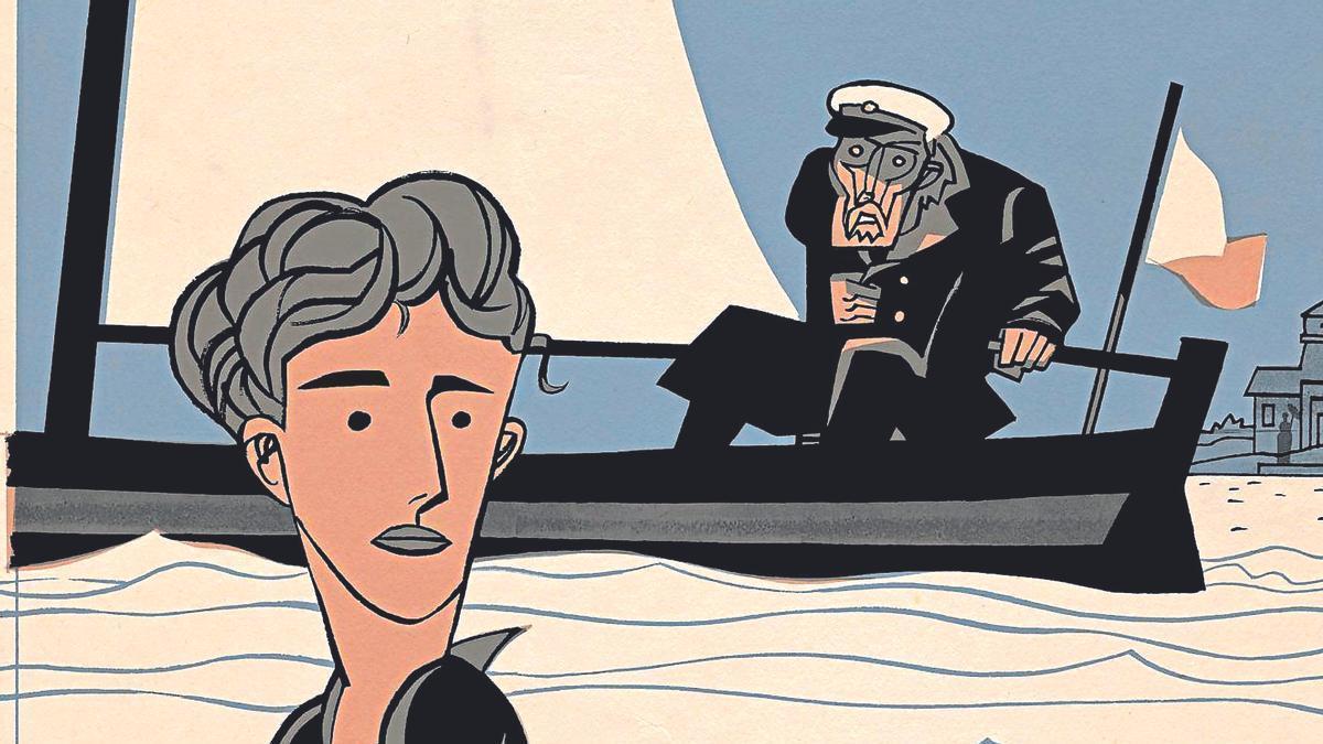 Iilustración de Javier Olivares del libro ‘El duelo’.