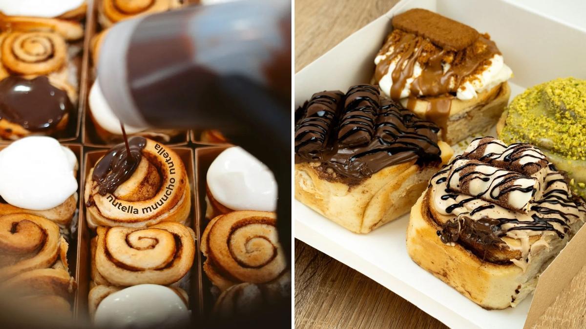 En Dulce Canela ofrecen una variedad de hasta 18 tipos de cinamon roll.