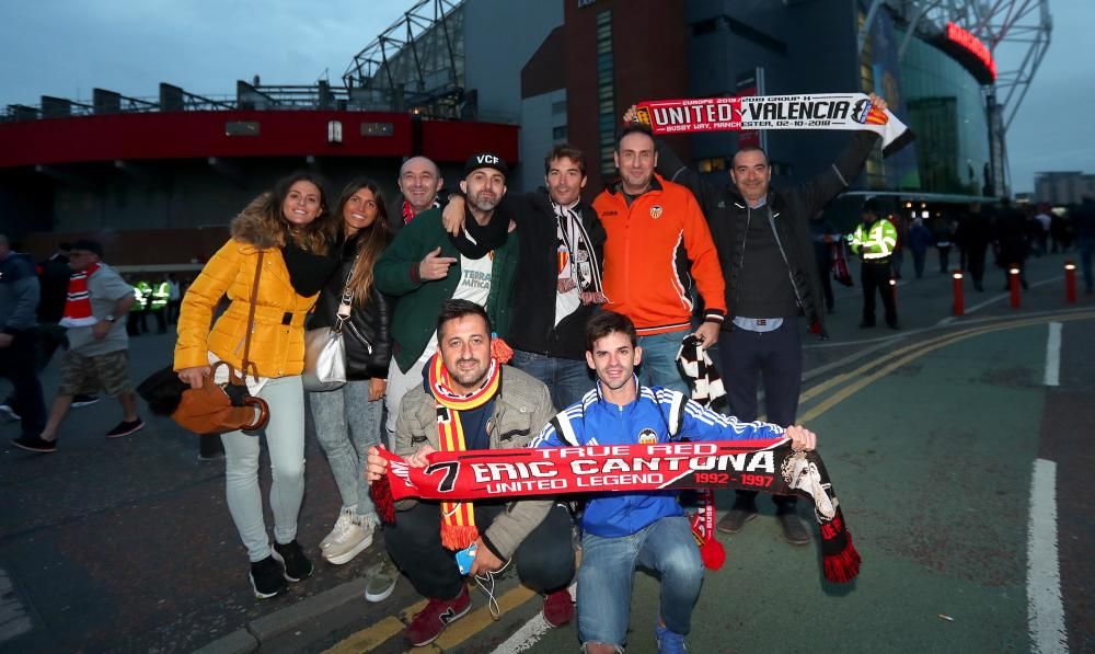 La afición del Valencia CF toma Mánchester