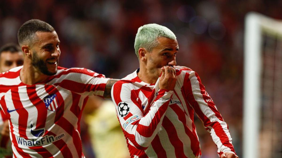 Griezmann celebra un gol