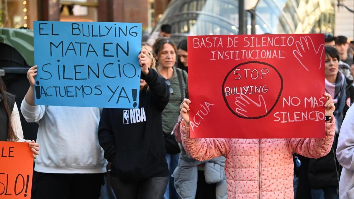 Manifestación contra el acoso.