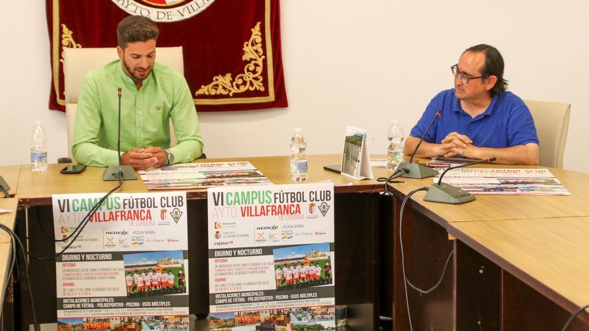 Presentación de la sexta edición del Campus Fútbol Club Villafranca.