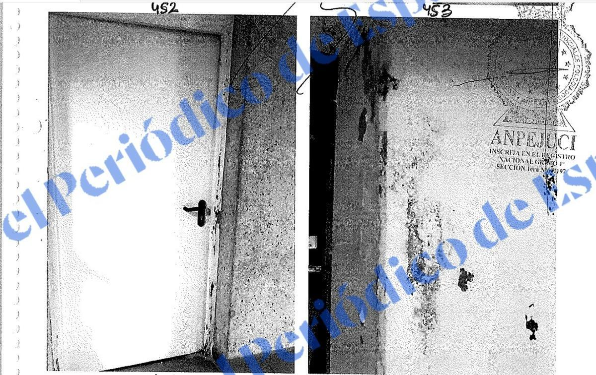 Dos de las más de 500 fotografías que obran en el informe pericial que evaluó cómo devolvió Turan el chalet