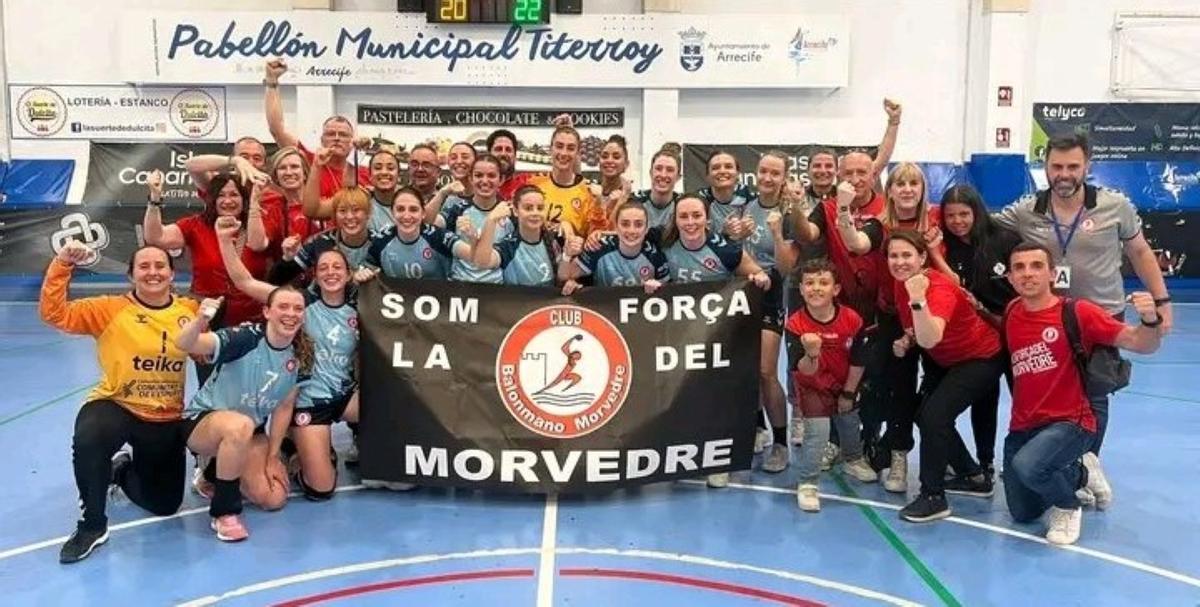 Celebración del ascenso en Lanzarote.