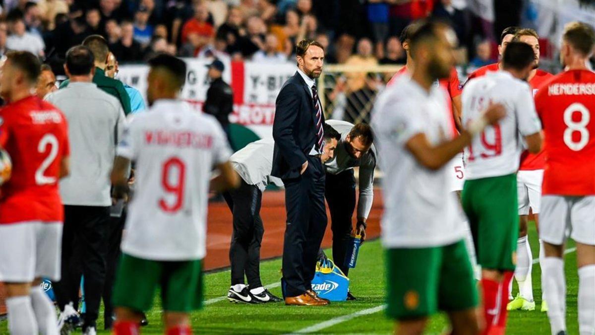 Southgate, durante uno de los parones decretados por el colegiado