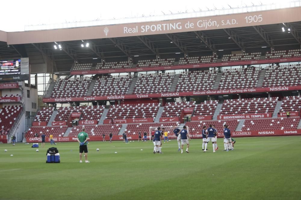 Fútbol: Así fue el Sporting-Oviedo disputado en El Molinón