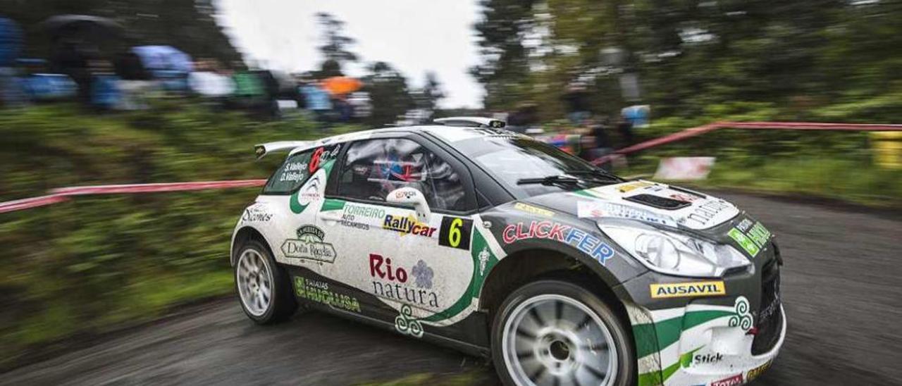 Citroën DS3 R5 que va a pilotar el lucense Sergio Vallejo en Ourense. // Iñaki Osorio