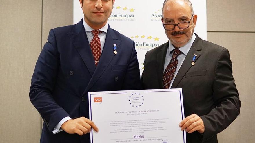 La empresa cordobesa Magtel recibe la Medalla Europea al Mérito en el Trabajo