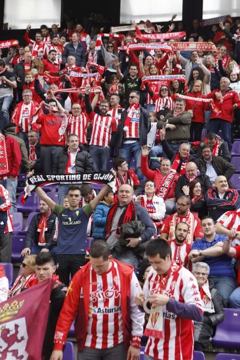 Así apoya La Mareona al Sporting en el José Zorrilla