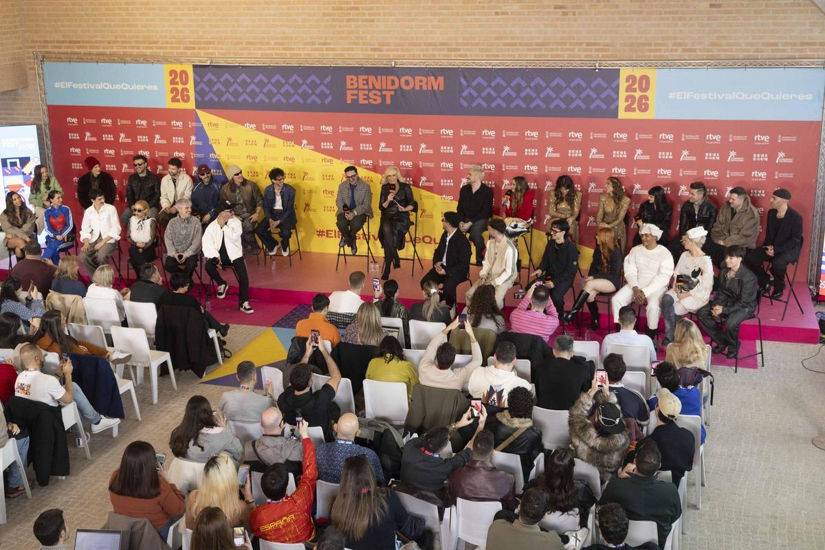 Presentación de los 18 participantes del Benidorm Fest 2026