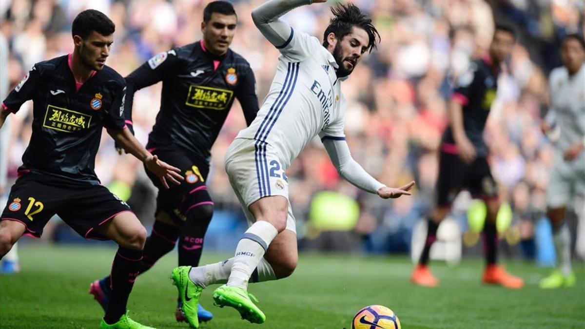 Isco volvió a ser titular ante el Espanyol y firmó dos asistencias