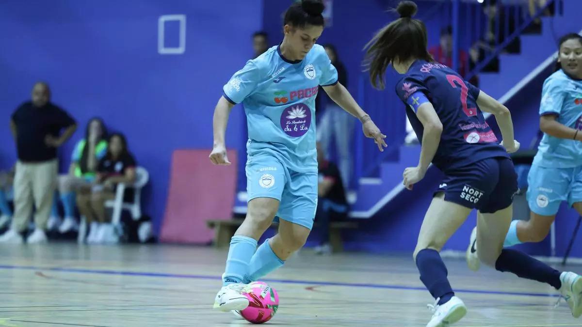 Imagen del duelo de la primera vuelta disputado en Ibiza entre el San Pablo y el Gaitero Rodiles.