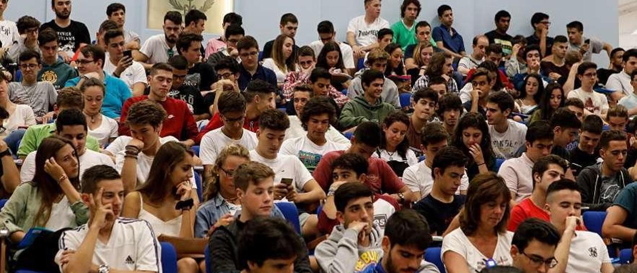 La recepción de los nuevos alumnos de este curso, la semana pasada.