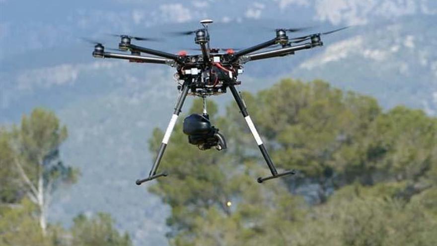 La plantación se realiza mediante drones.