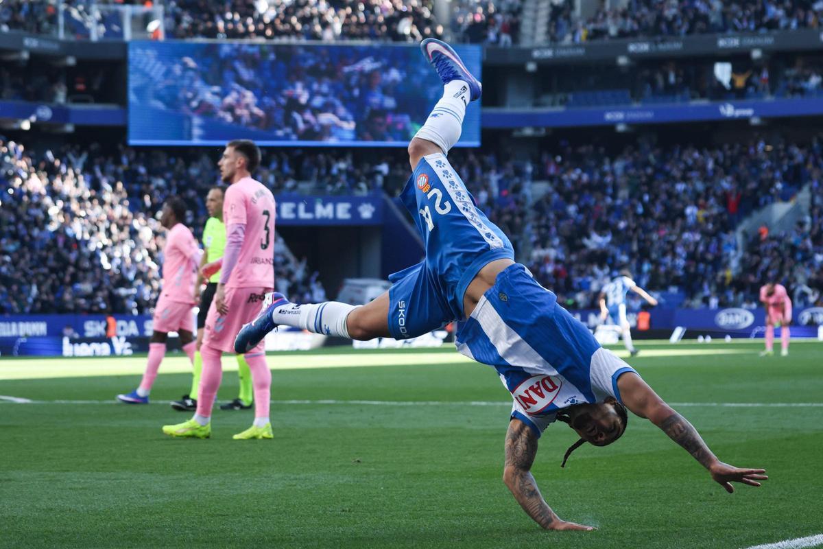 Dolan celebra su gol al Celta