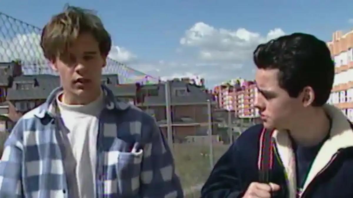 Christian Gálvez en sus primeras apariciones en televisión
