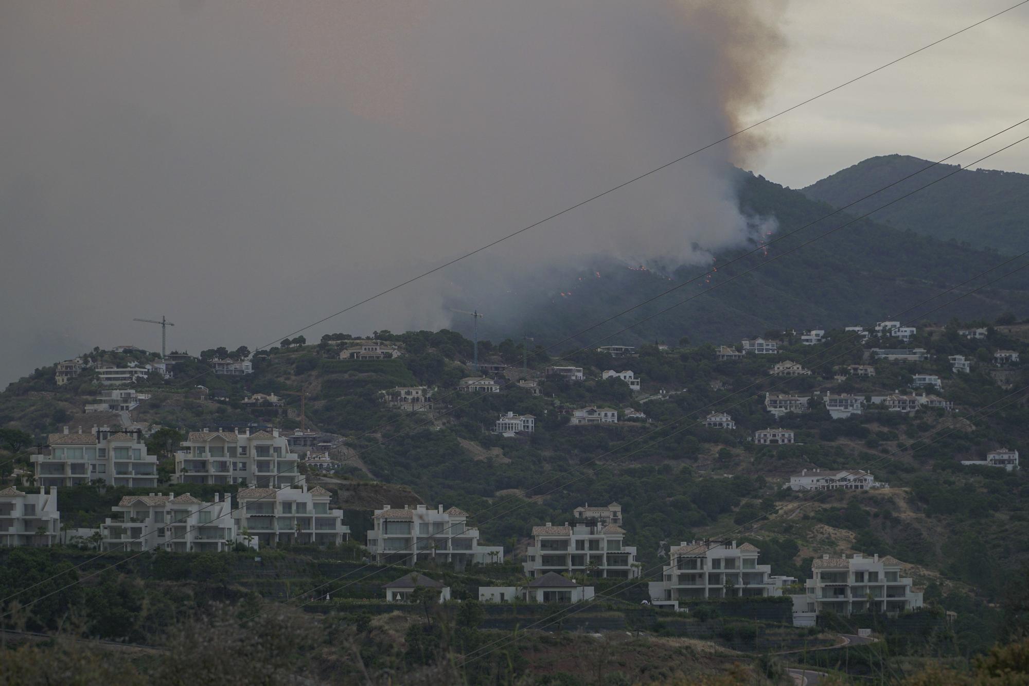 Incendio forestal en el paraje La Resinera de Pujerra