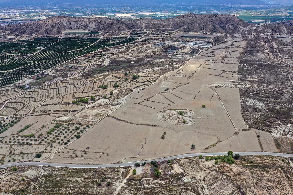 Emplazamiento aproximado de la planta comarcal de basuras barajado por el Consorcio comarcal