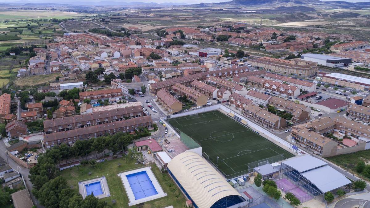 Vistas de la localidad de María de Huerva.