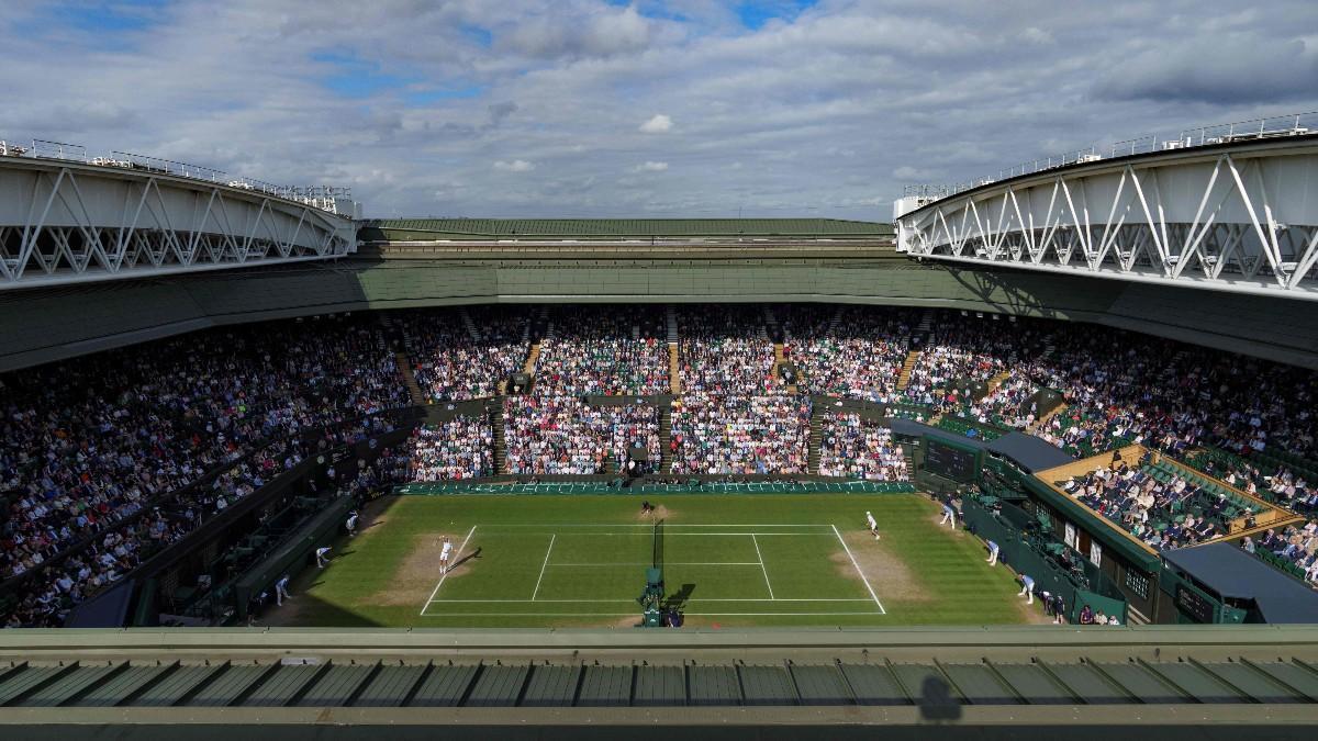 Imagen de un partido de la pasada edición de Wimbledon