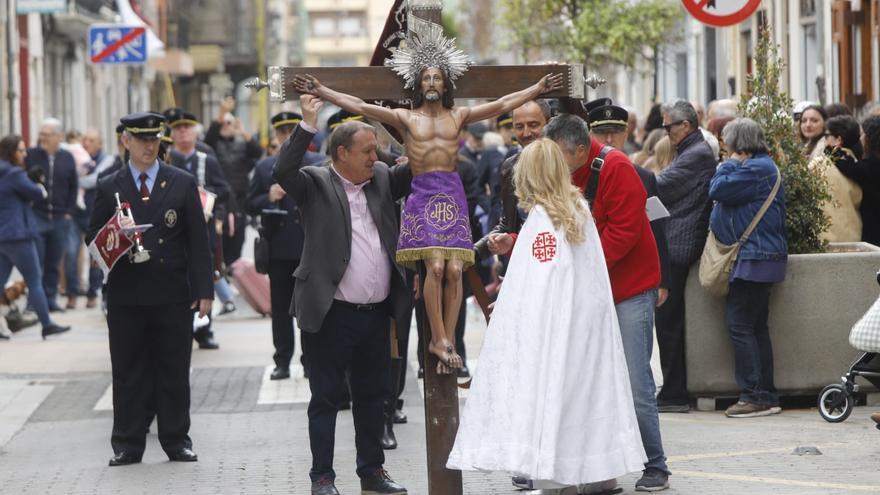 La primera procesión de la Semana Santa Marinera en el Cabanyal