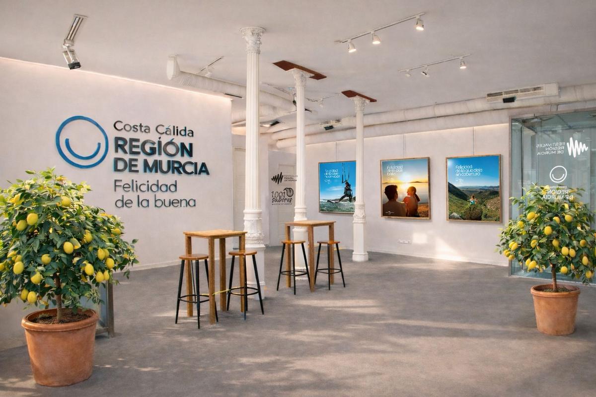 La Región amplía su promoción de FITUR más allá del recinto ferial con una oficina pop-up en el centro de Madrid que ofrecerá actividades culturales, gastronómicas y musicales con acceso libre