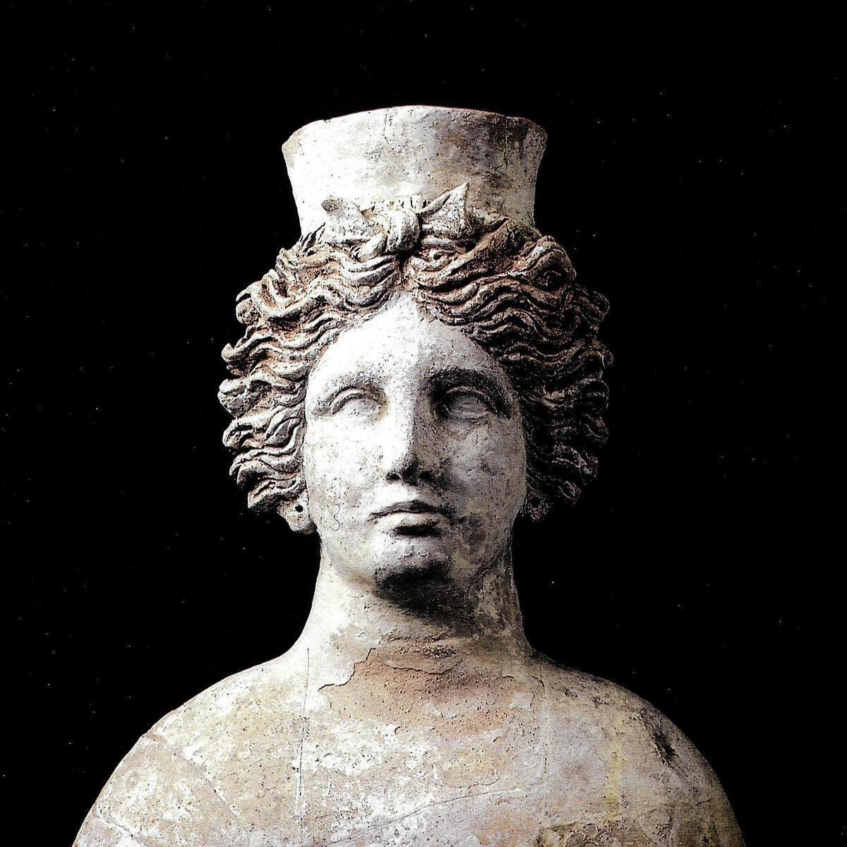 Busto de la diosa Tanit. Siglo V a.C.