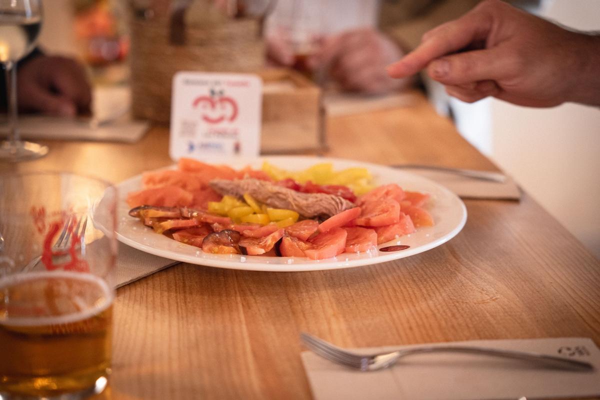 Uno de los platos donde el tomate de Los Palacios es protagonista