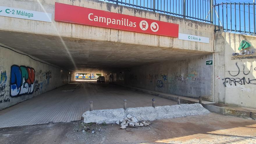 Málaga pide a Adif una reparación integral de la estación de tren de Campanillas