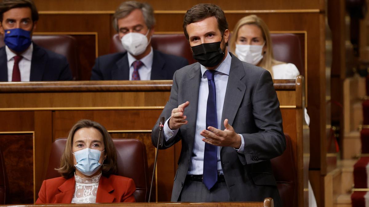 Casado pregunta a Sanchez si es "la X del caso Gali" y le pide que se levante de la "mesa de independentistas".