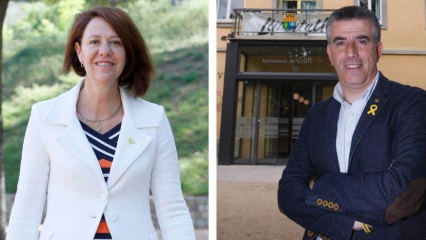 Marta Madrenas i Jordi Viñas poden seguir al capdavant dels dos principals ajuntaments del Gironès.