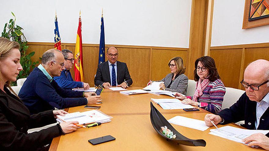 Imagen de la reunión del Patronato de la Fundación Parque Científico de Alicante