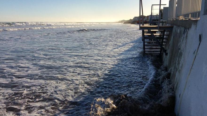 El temporal echa una mano en la regeneración de les Deveses de Dénia