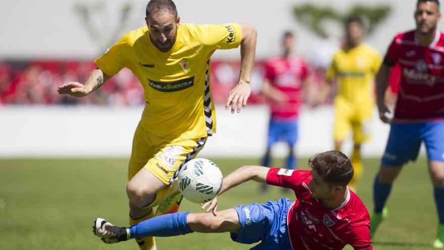 Juanjo, en el encuentro frente a La Roda de esta temporada.