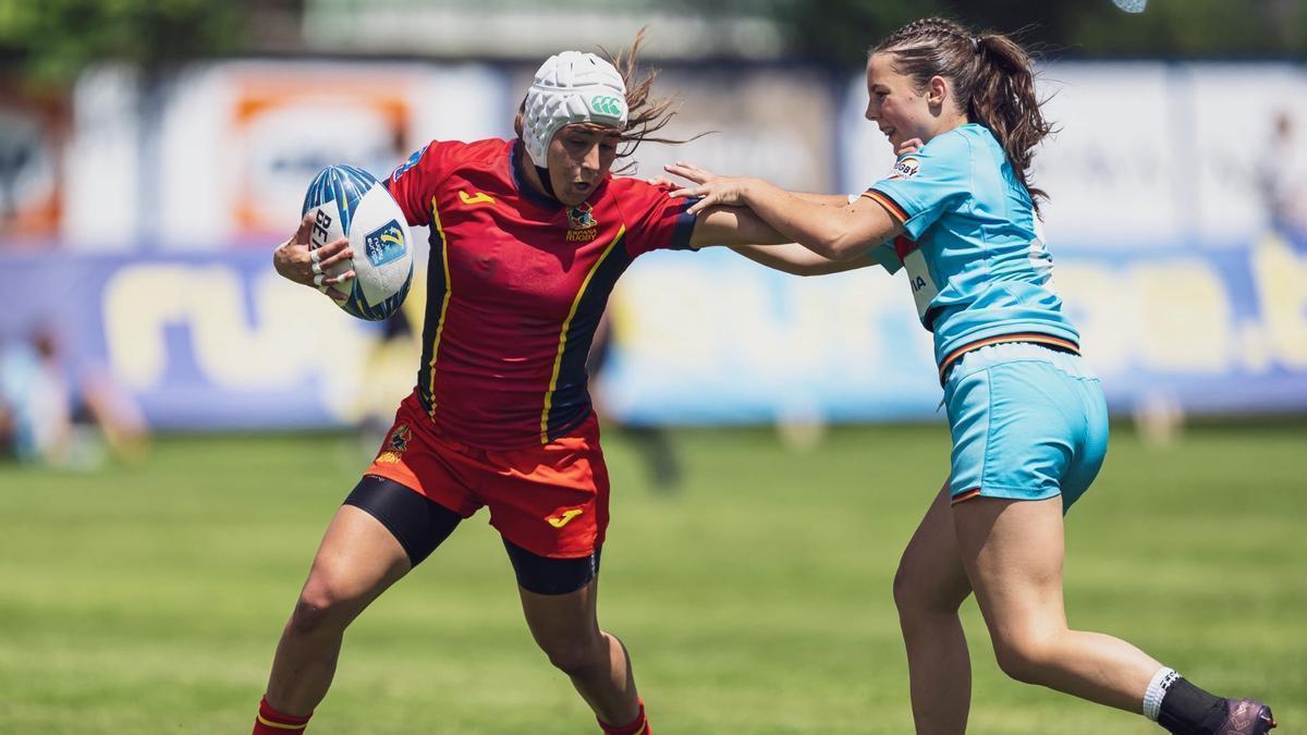 Martina Campos, durante uno de los partidos.
