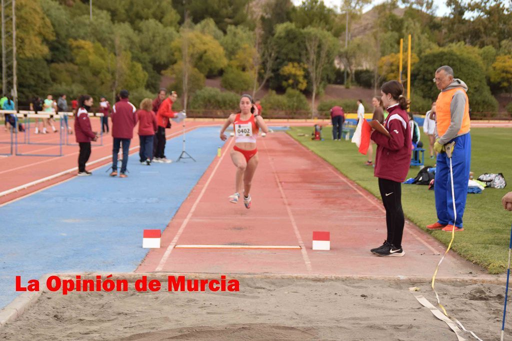 Regional absoluto y sub-23 de atletismo en Lorca (I)