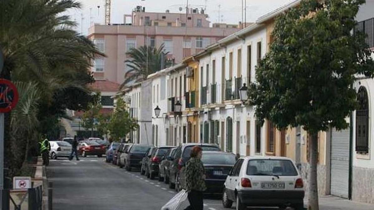 Imagen del barrio Sagrada Familia de Elche, conocido como el de &quot;Caja de Ahorros&quot;