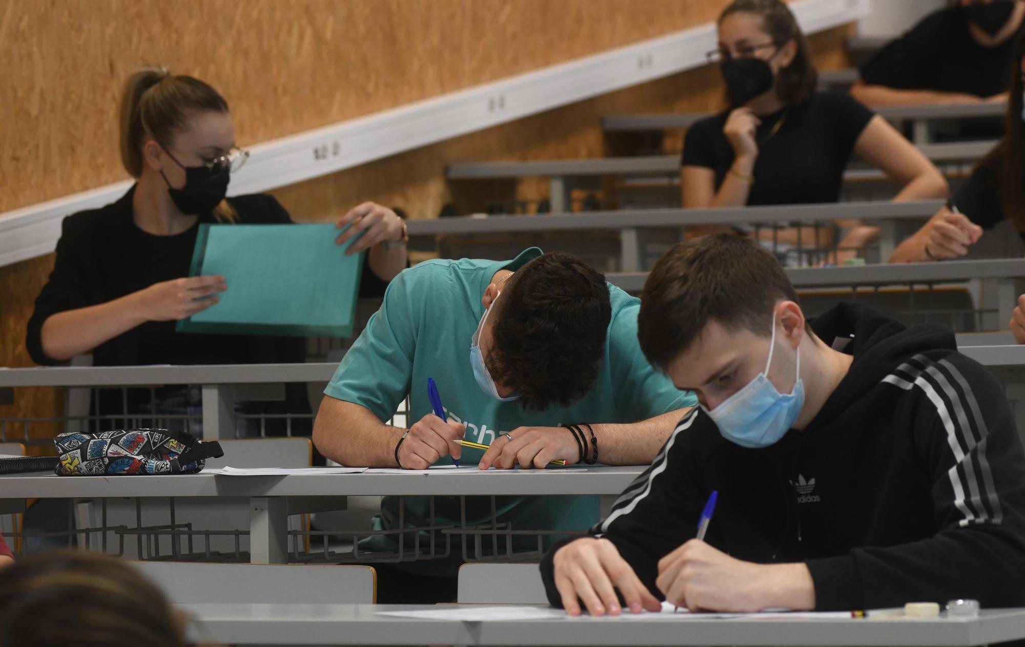 Selectividad 2021 en el campus de Espinardo, en Murcia