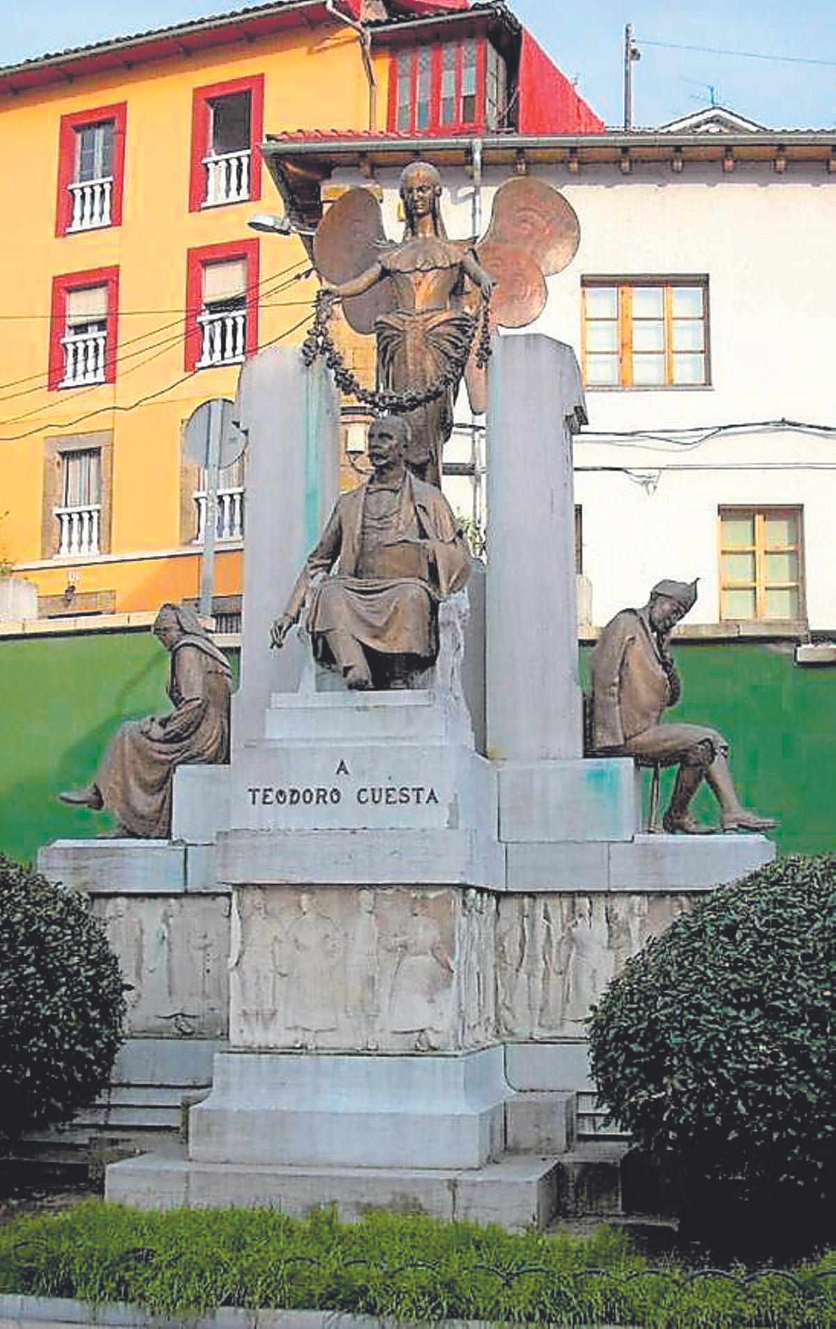Monumento a Teodoro Cuesta en Mieres.