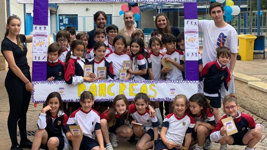 Los alumnos del colegio El Valle de Alicante participan en la carrera solidaria contra el cáncer de páncreas