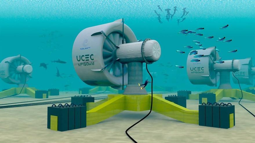 Desarrollan una turbina que genera electricidad con las corrientes submarinas