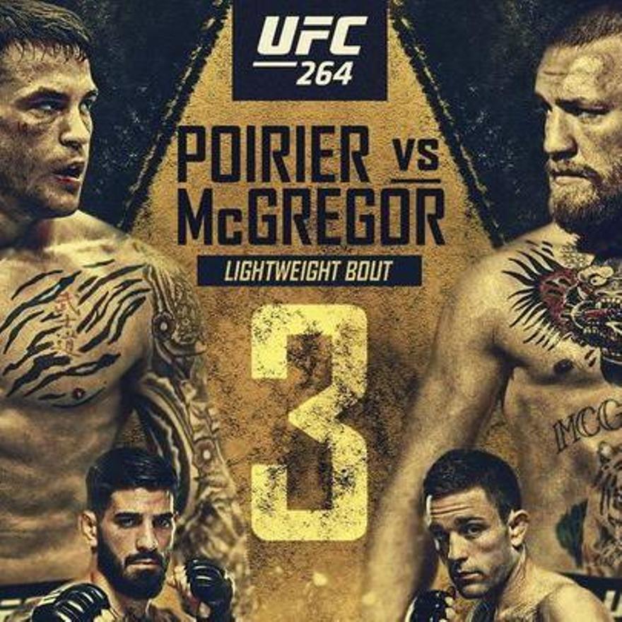 El cartel de la velada de UFC 264 del 10 de julio