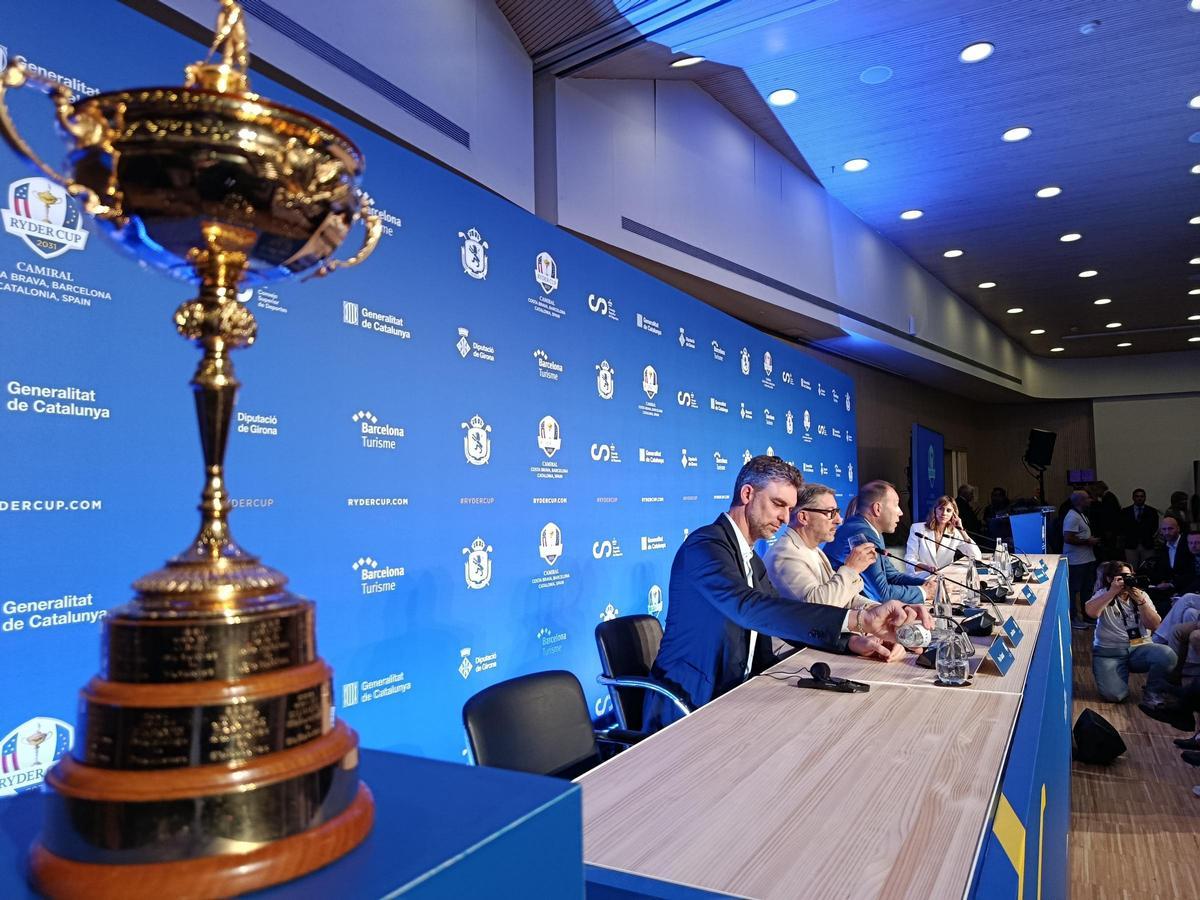 La Copa Ryder estuvo presente en el acto de presentación del torneo en Camiral Golf