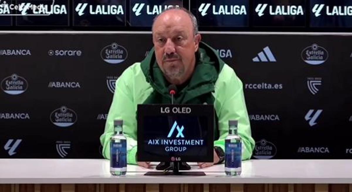 Rafa Benítez, sobre las palancas: "Esas cosas te llaman la atención"