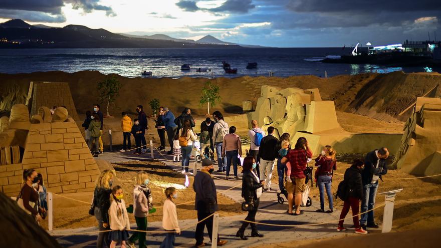 Más de 20.000 personas visitan el Belén de Arena de Las Palmas de Gran Canaria durante el Puente de Diciembre