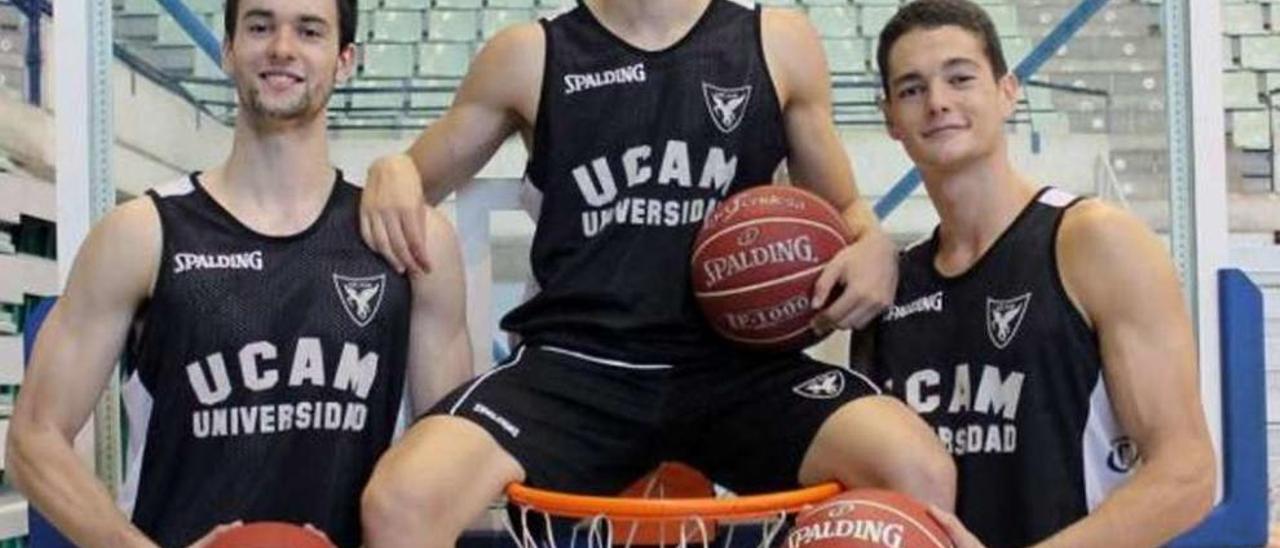 Juan Rubio (derecha) realizó la pasada pretemporada con el primer equipo del UCAM. // La Opinión Murcia