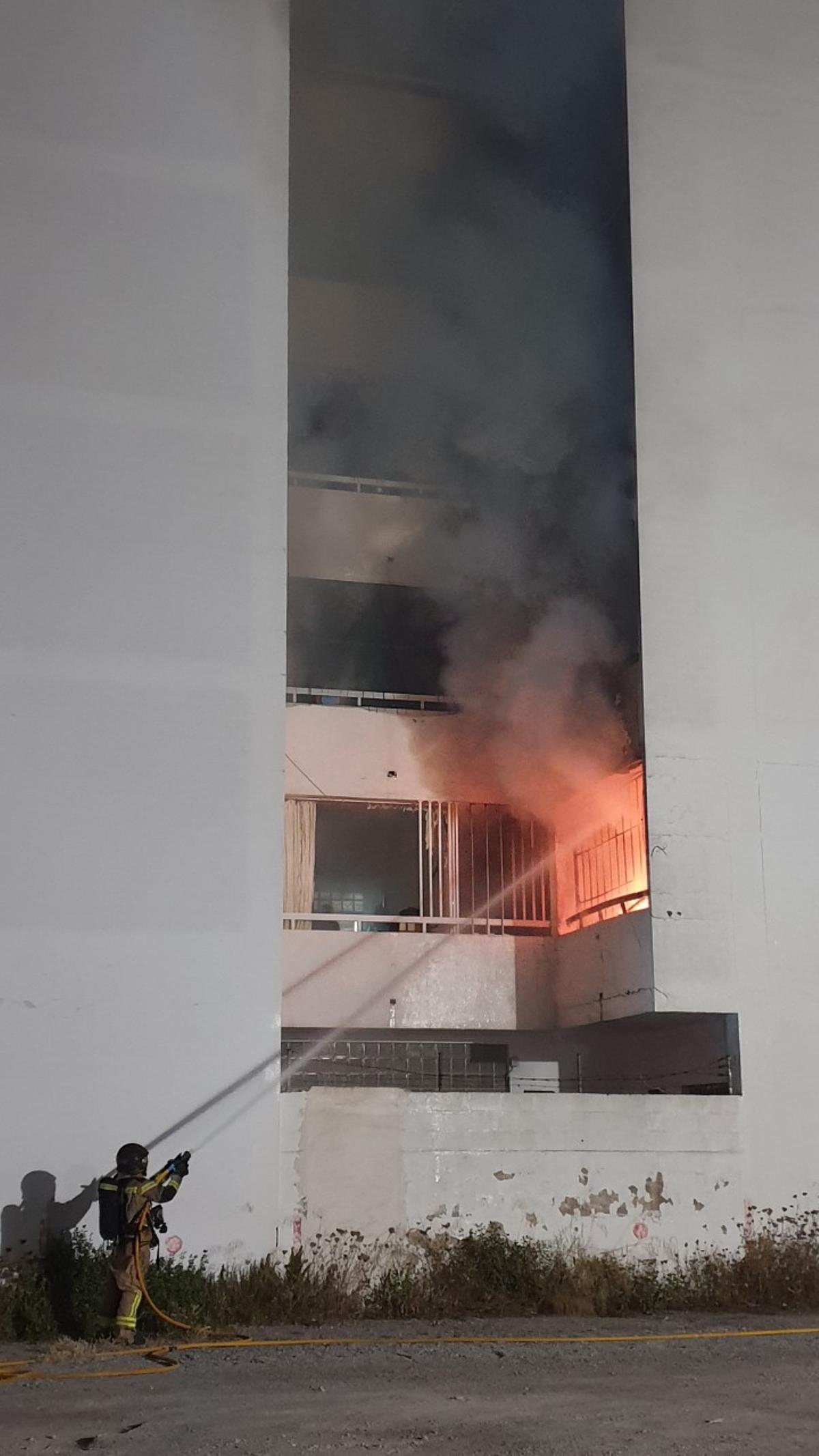 Incendio en un piso de Sant Antoni