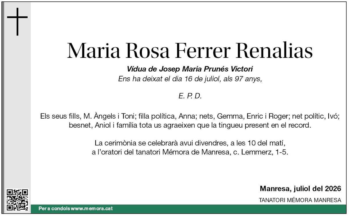Maria Rosa Ferrer Renalias