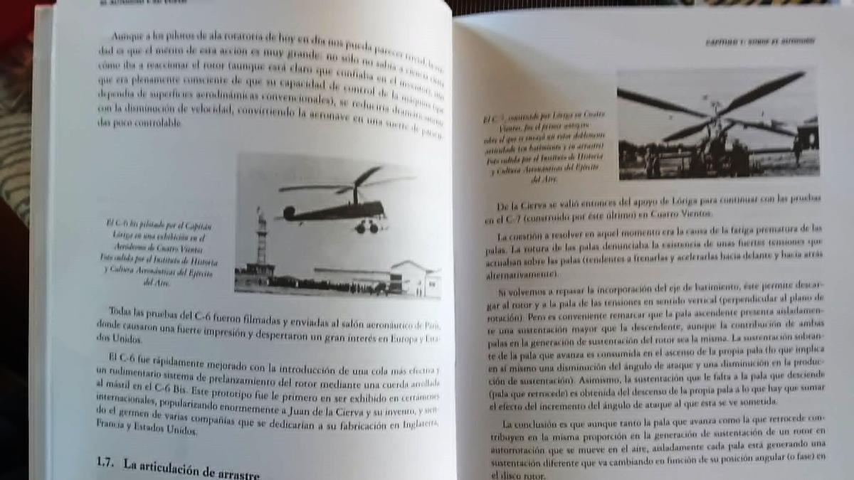 El libro El autogiro y su vuelo, del coronel Fernando Roselló fue donado al Concello de Lalín.