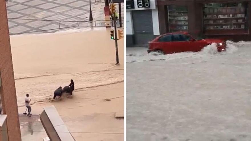 Las inundaciones en Murcia dejan varias escenas inverosímiles: &quot;¿A quién se le ocurre?&quot;